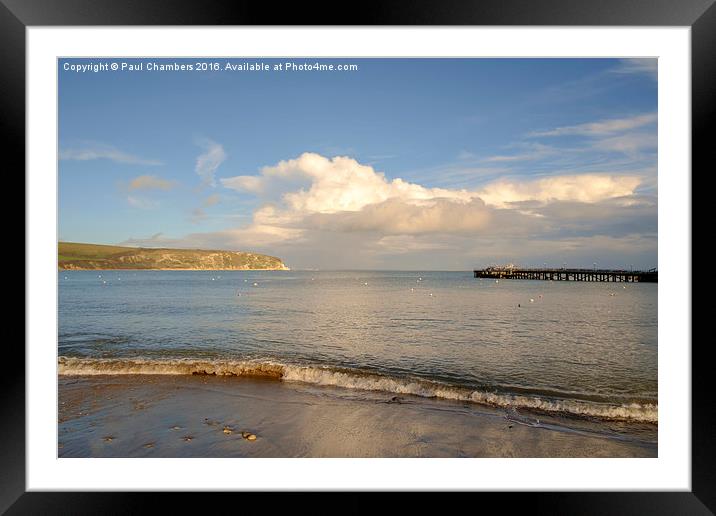 Majestic Swanage Bay Framed Mounted Print by Paul Chambers