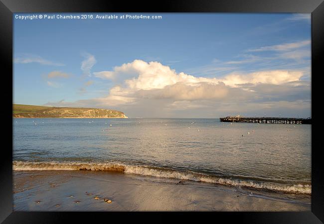 Majestic Swanage Bay Framed Print by Paul Chambers