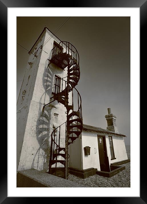 Spiral Staircase Framed Mounted Print by Stephen Mole