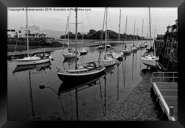  WAITING TO SAIL Framed Print by andrew saxton