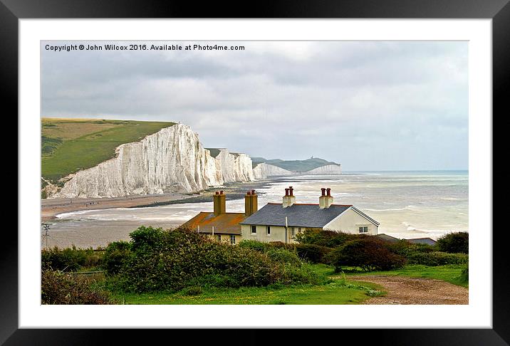  Coastguard Cottages Framed Mounted Print by John Wilcox