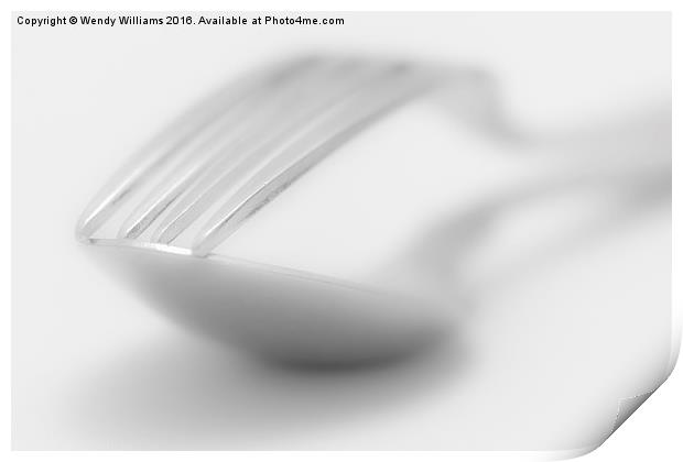  Spoon and Fork Print by Wendy Williams CPAGB