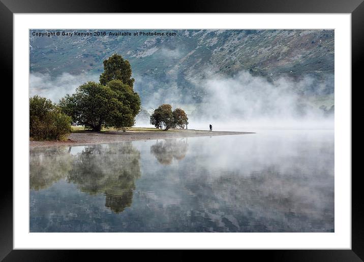 Early Morning Mist On Ullswater Framed Mounted Print by Gary Kenyon