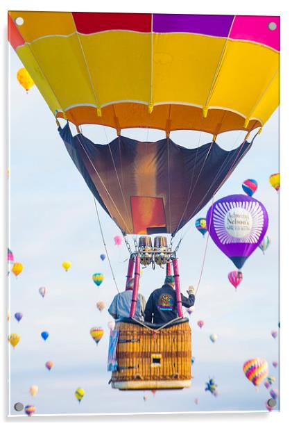 Albuquerque Balloon Fiesta Acrylic by Kobby Dagan