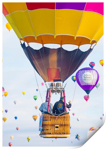 Albuquerque Balloon Fiesta Print by Kobby Dagan