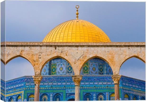 Dome of the rock Canvas Print by Kobby Dagan