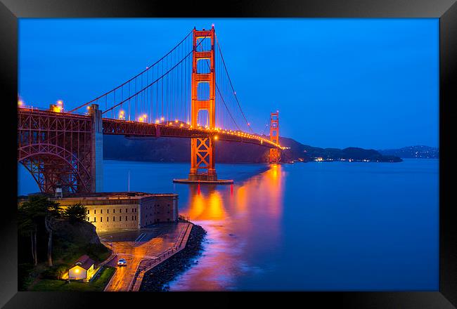 Golden Gate Bridge Framed Print by Kobby Dagan
