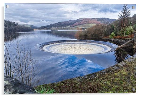  The Ladybower Whirlpool Acrylic by William Robson