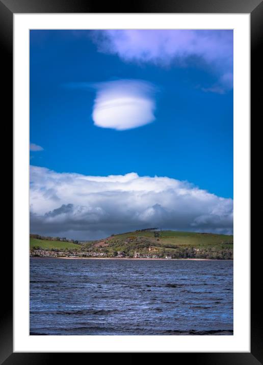 Lenticular Cloud over the Black Isle Moray Firth Framed Mounted Print by Nick Rowland