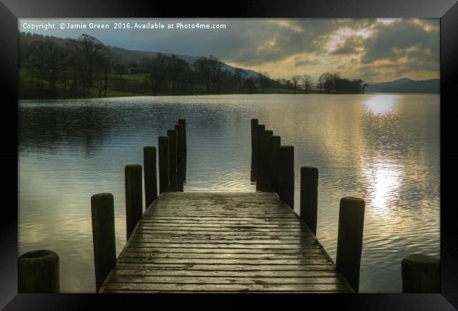 Parkamoor Jetty Framed Print by Jamie Green