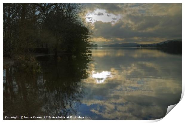 Coniston Water Print by Jamie Green
