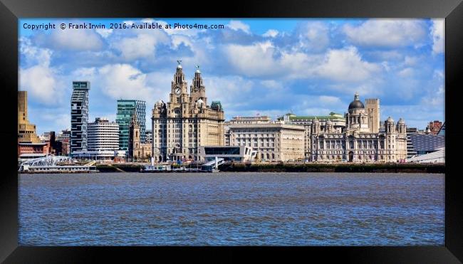Liverpool's famous "Three Graces." Framed Print by Frank Irwin