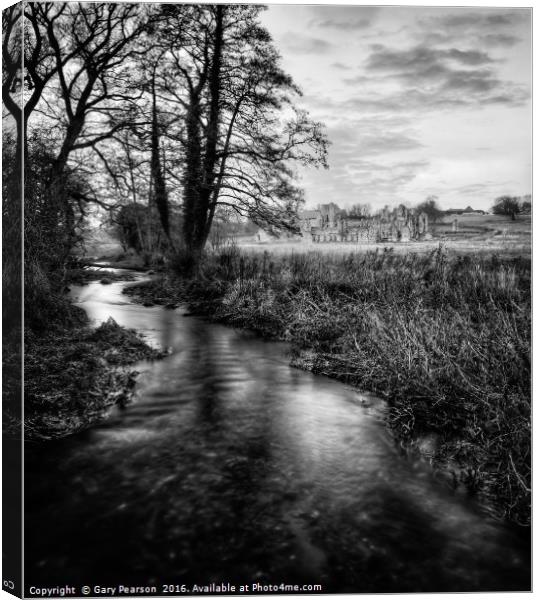 Castle Acre priory          Canvas Print by Gary Pearson