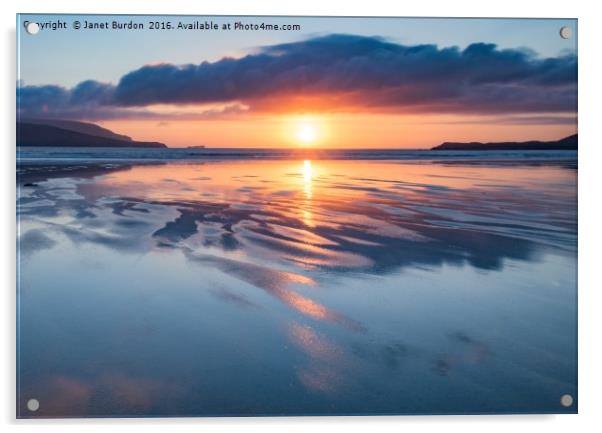 Summer Sunset Over Balnakeil Bay Acrylic by Janet Burdon