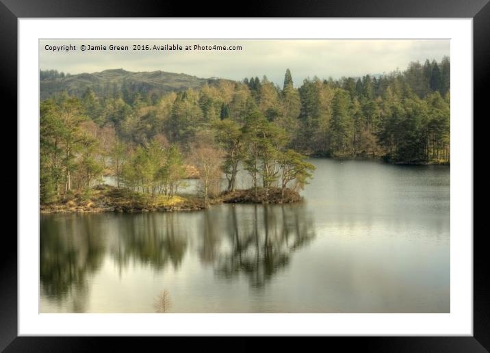 Tarn Hows Framed Mounted Print by Jamie Green