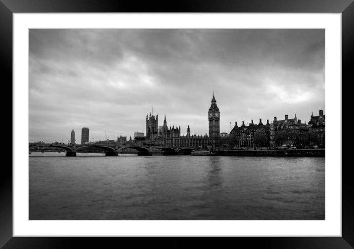 On the Thames Framed Mounted Print by Charlotte Moon
