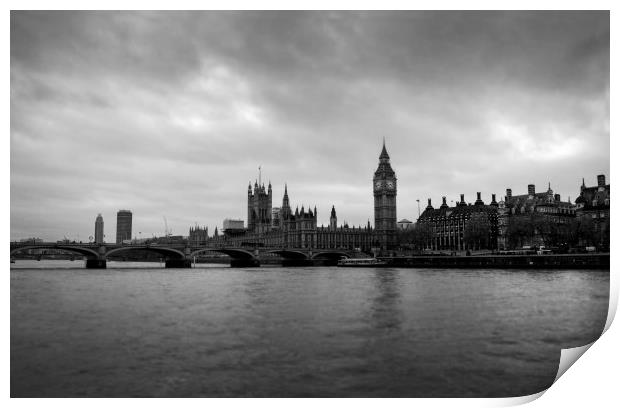 On the Thames Print by Charlotte Moon