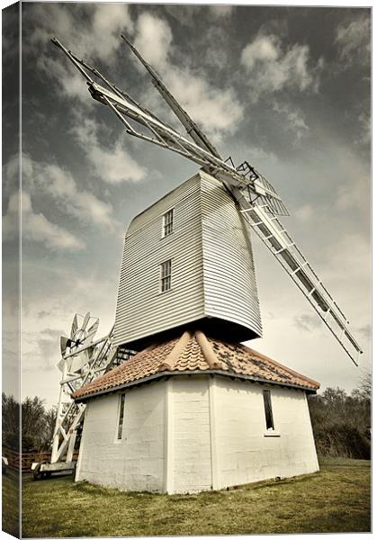 White Mill Canvas Print by Stephen Mole
