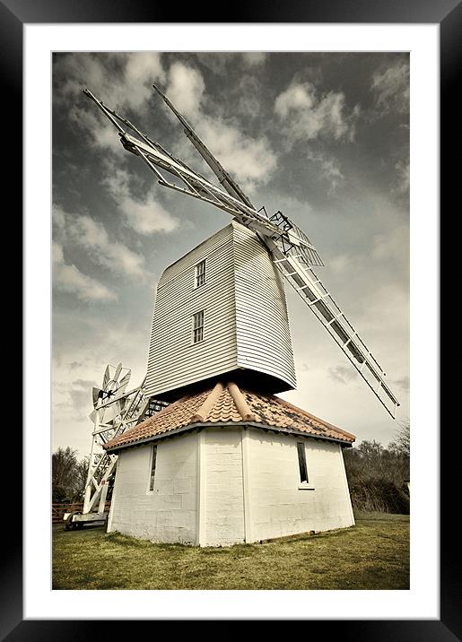 White Mill Framed Mounted Print by Stephen Mole
