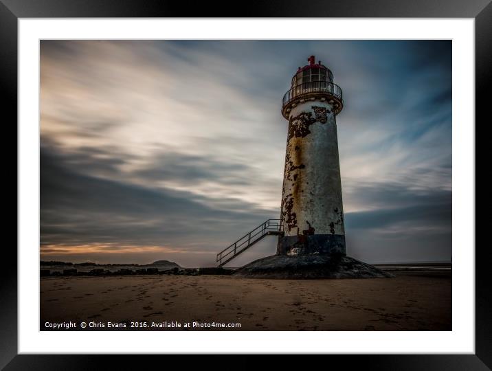Talacre Lighthouse Framed Mounted Print by Chris Evans