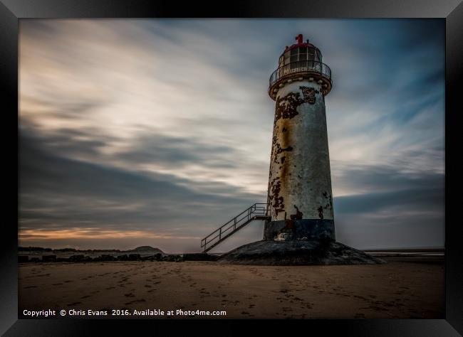 Talacre Lighthouse Framed Print by Chris Evans