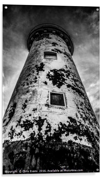 Talacre Lighthouse  Acrylic by Chris Evans