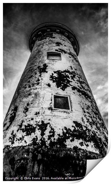 Talacre Lighthouse  Print by Chris Evans
