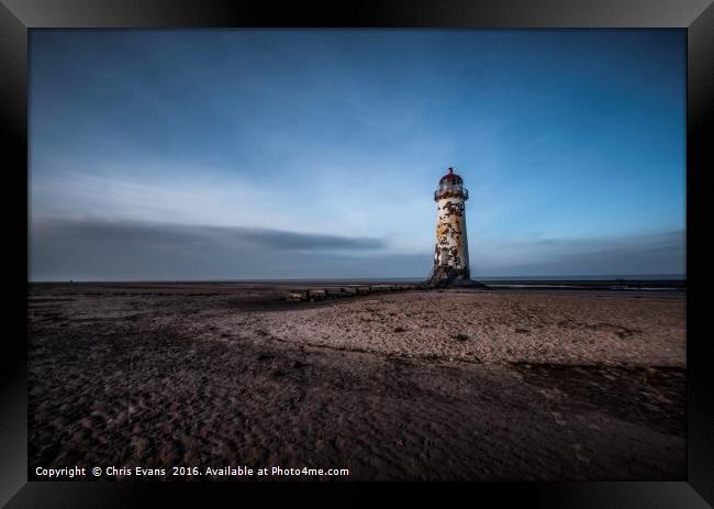 Old Lighthouse inTalacre  Framed Print by Chris Evans