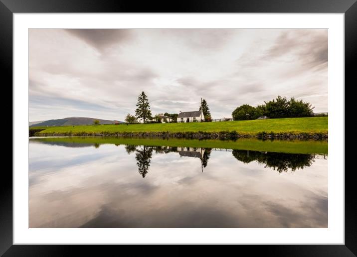 Reflections on the Caledonian Canal at Gairlochy Framed Mounted Print by Nick Rowland