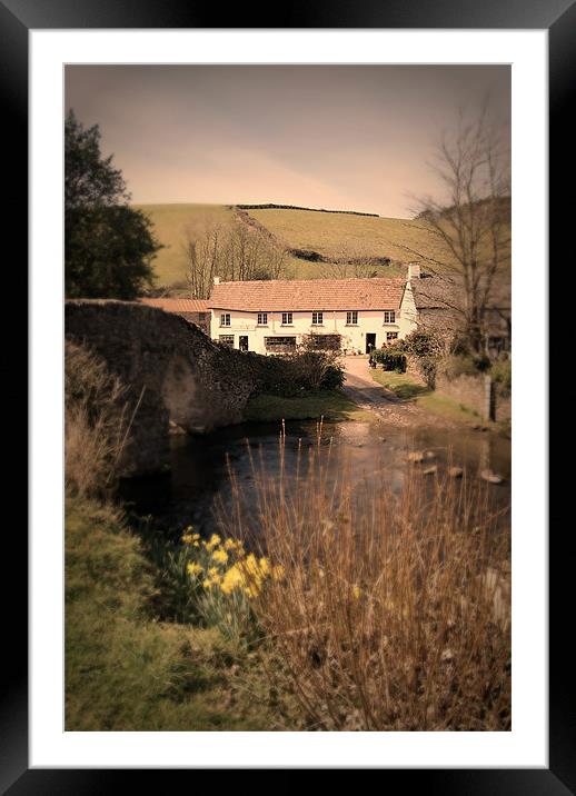 Lorna Doone Valley Framed Mounted Print by Alexia Miles