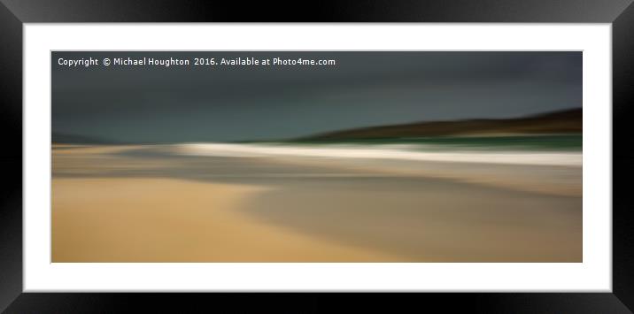 Luskentyre Beach Framed Mounted Print by Michael Houghton