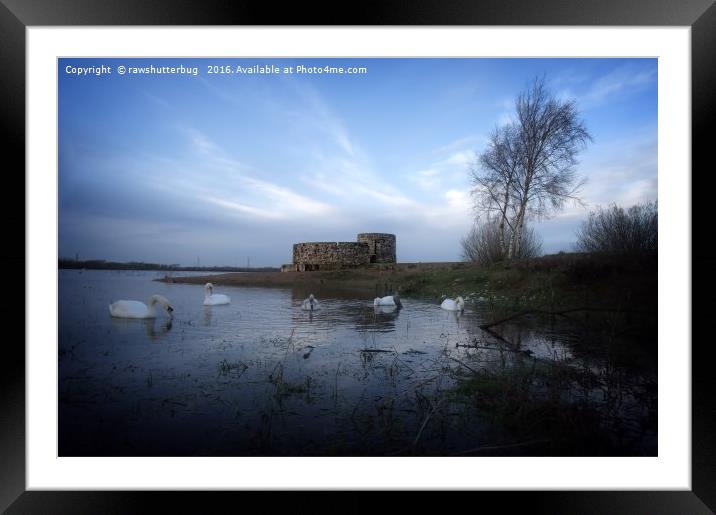 Castle At Chasewater Framed Mounted Print by rawshutterbug 