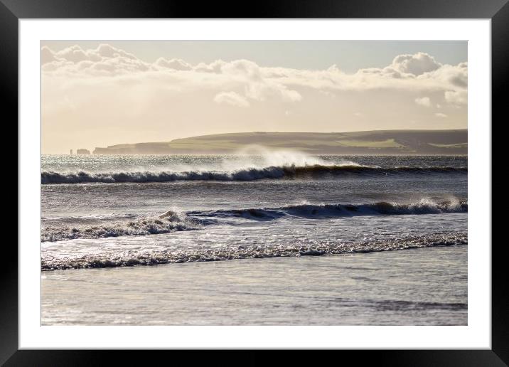 Branksome Beach Framed Mounted Print by Jennie Franklin