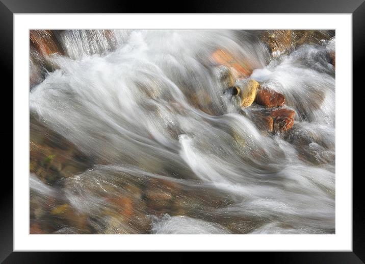 Flowing Framed Mounted Print by David (Dai) Meacham
