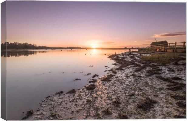 Sunrise at Kyson Point Canvas Print by Nick Rowland