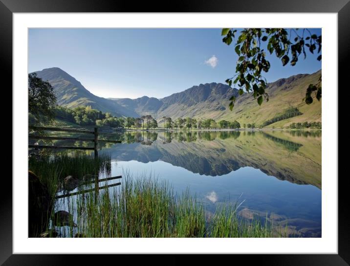 Fleetwith Pike and Haystacks, Buttermere Framed Mounted Print by Martin Lawrence