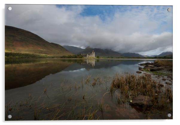 Kilchurn castle Scotland Acrylic by Eddie John