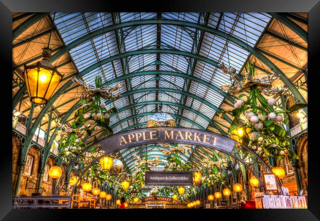 The Apple Market Covent Garden London Framed Print by David Pyatt