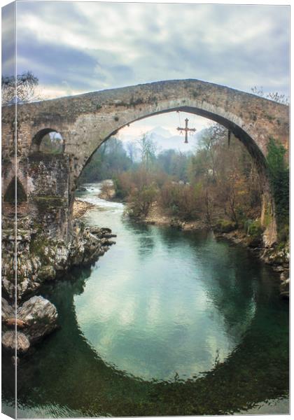 Asturias Roman Bridge Canvas Print by Svetlana Korneliuk