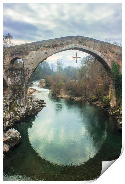 Asturias Roman Bridge Print by Svetlana Korneliuk