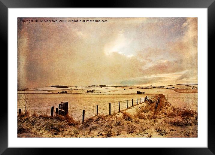 Winter in the Shire (2) Framed Mounted Print by LIZ Alderdice
