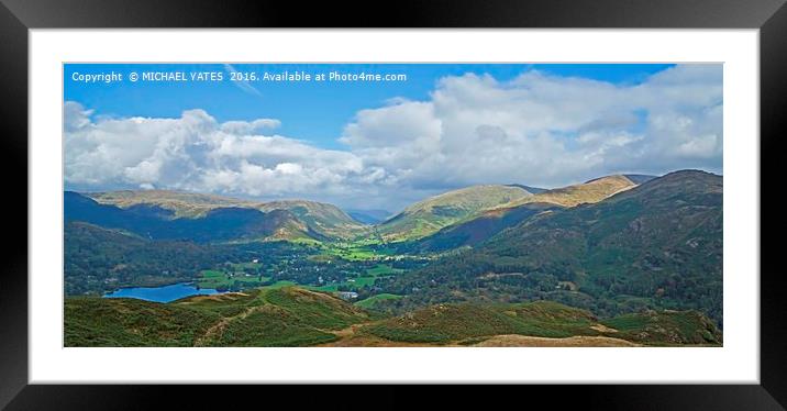 Majestic Overlooking Dunmail Raise Framed Mounted Print by MICHAEL YATES