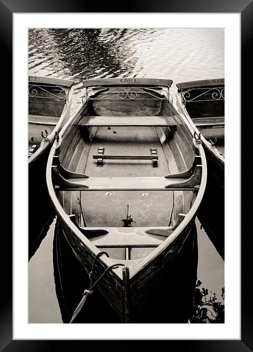Dedham Boat Framed Mounted Print by Ian Merton