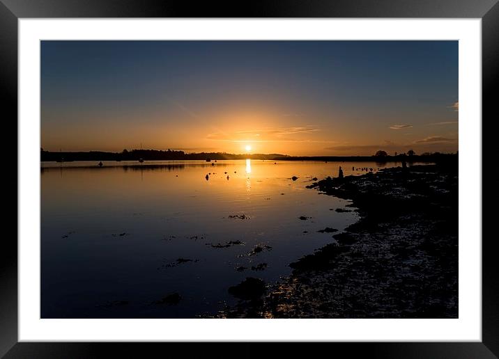 Rising Sun Reflected Framed Mounted Print by Nick Rowland