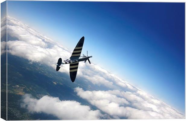 Spitfire Flight Canvas Print by J Biggadike