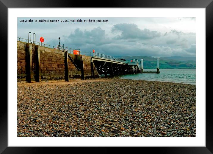ITS A PIER Framed Mounted Print by andrew saxton