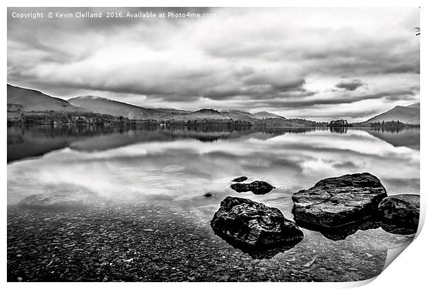 Derwent Water in the Lake District Print by Kevin Clelland