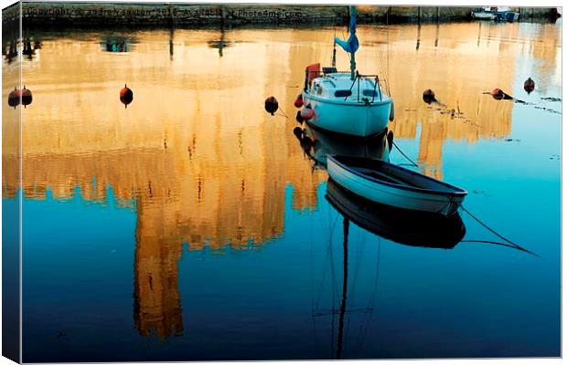WERE MOORED HERE Canvas Print by andrew saxton