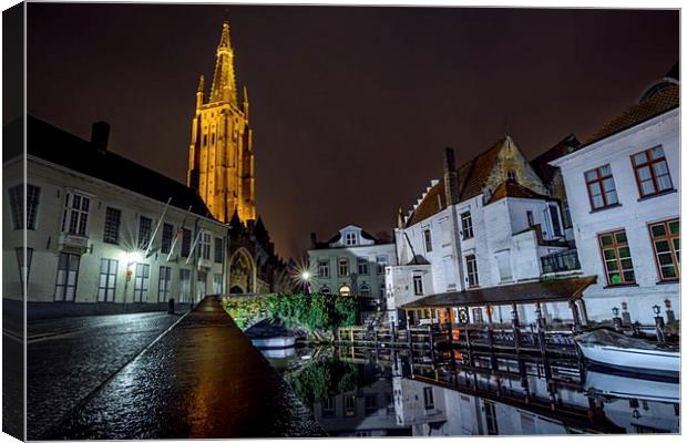 Church of our Lady, Bruges Canvas Print by David Schofield