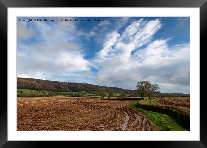 The Quantocks in Somerset Framed Mounted Print by Pete Hemington
